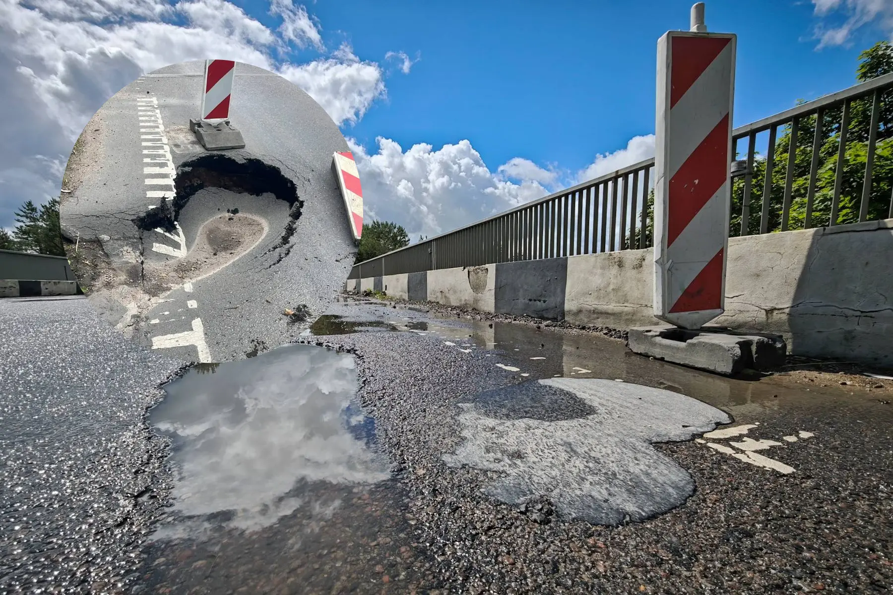 Įgriuva ant Rokų pl. viaduko