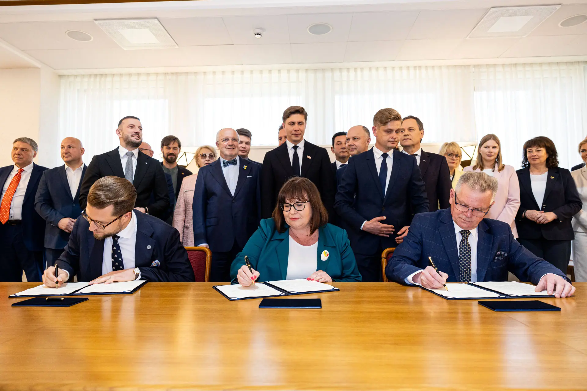 Koalicijos sutarties pasirašymas / BNS nuotr.