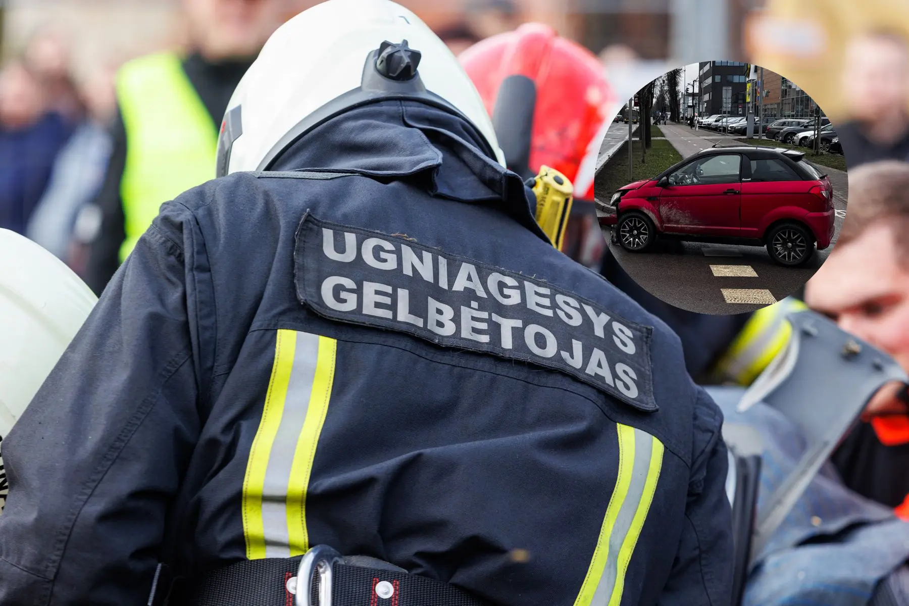 Mažasis automobilis, ugniagesiai gelbėtojai