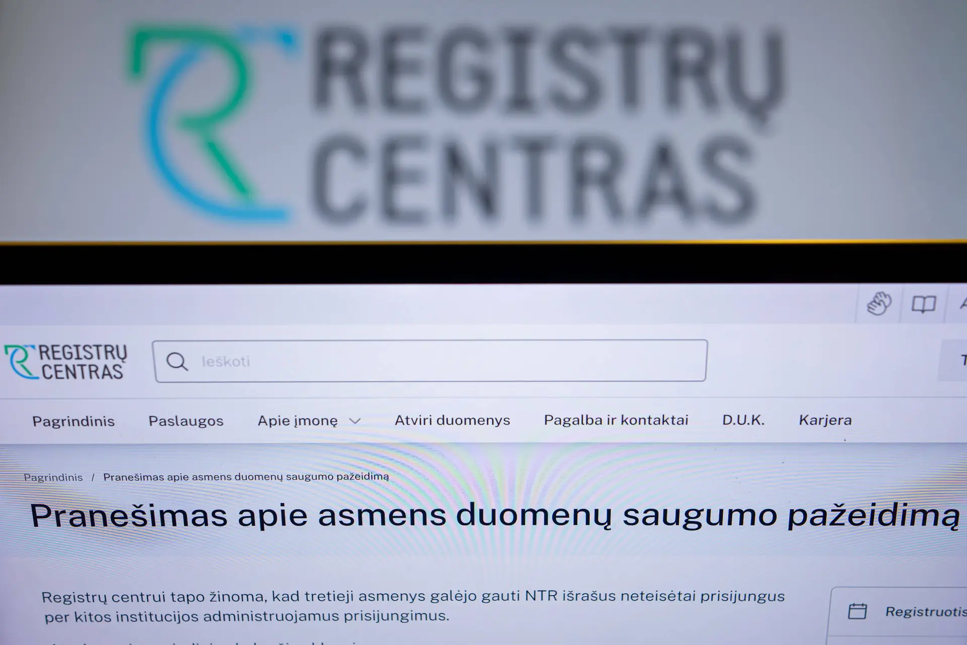 Inspekcija: per RC duomenų vagystę paveikta apie 0,5 mln. žmonių