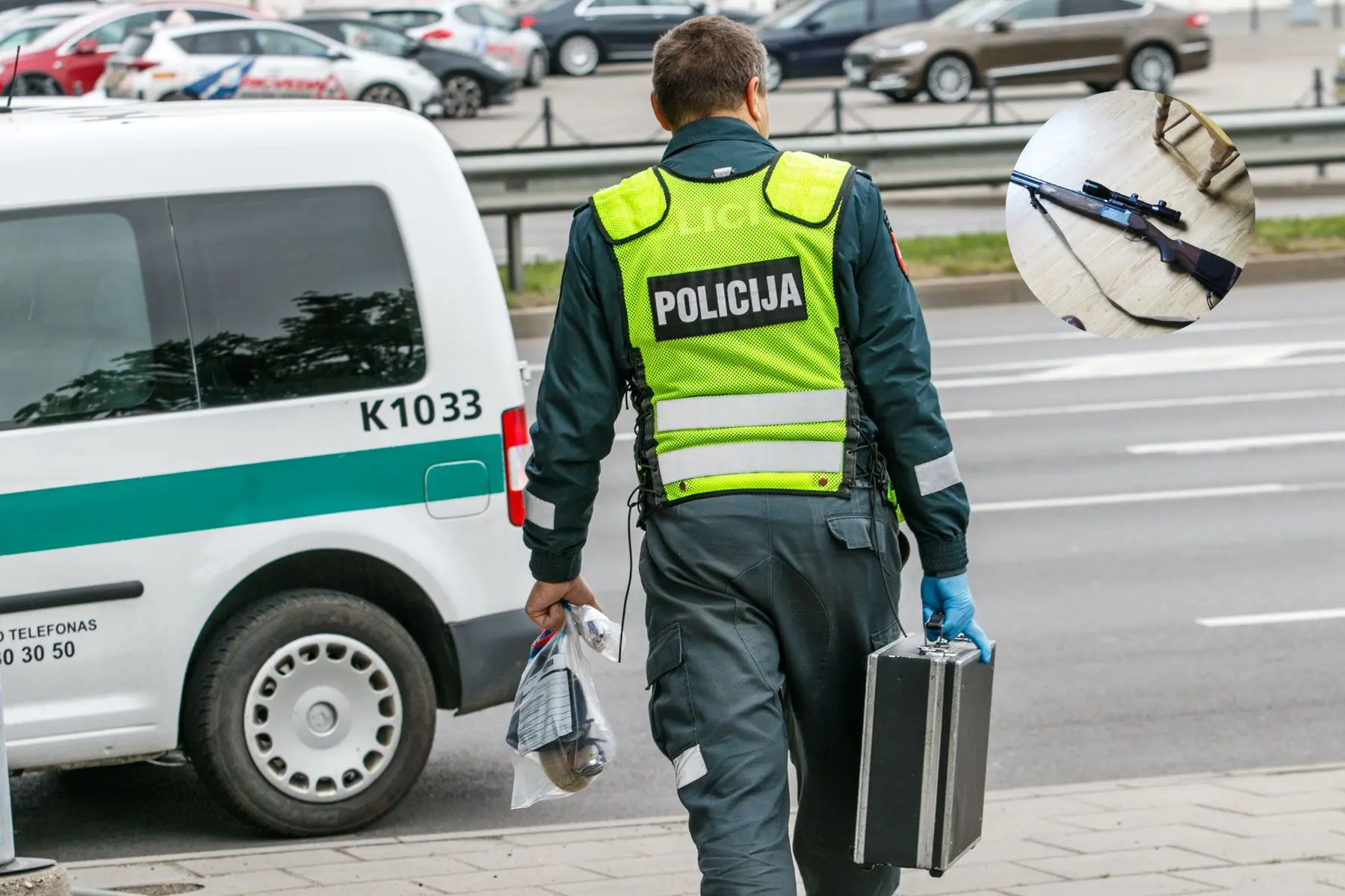 Šautuvas, policija