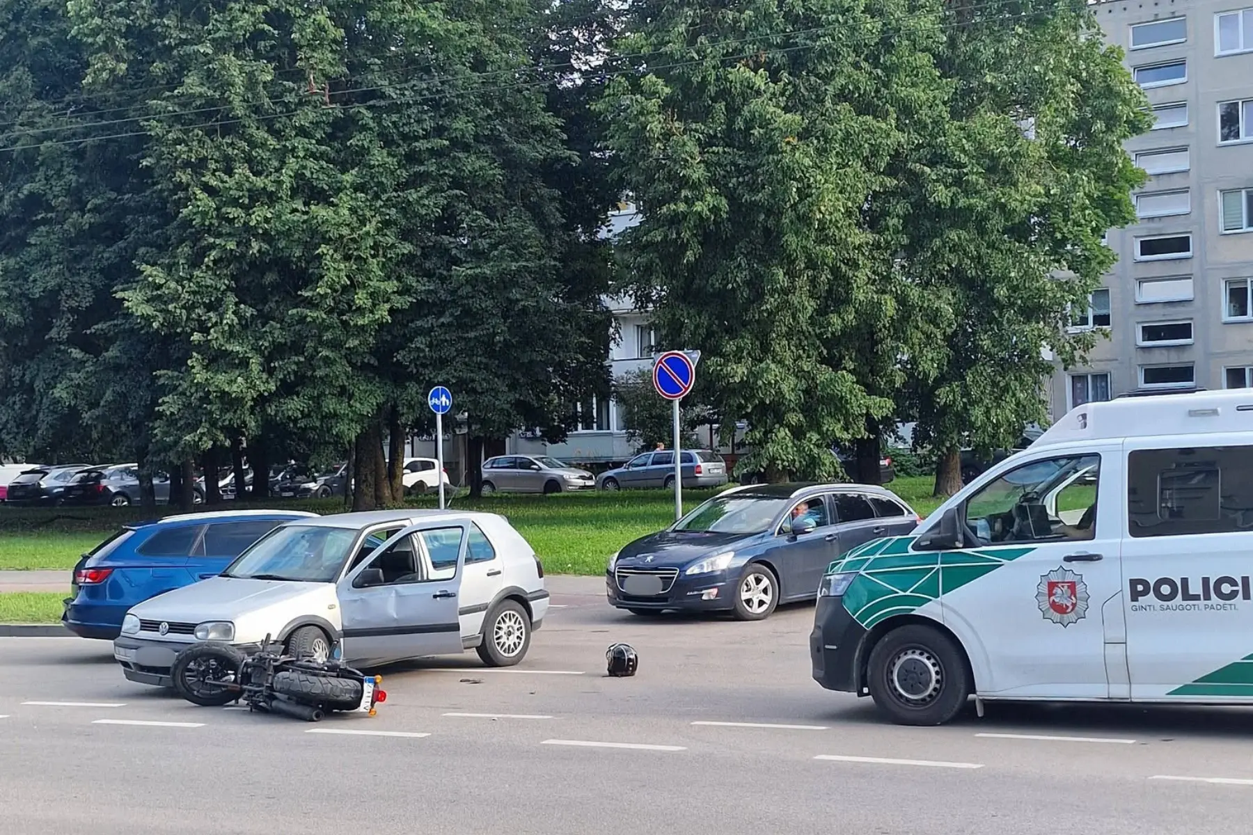 Avarija P. Lukšio gatvėje