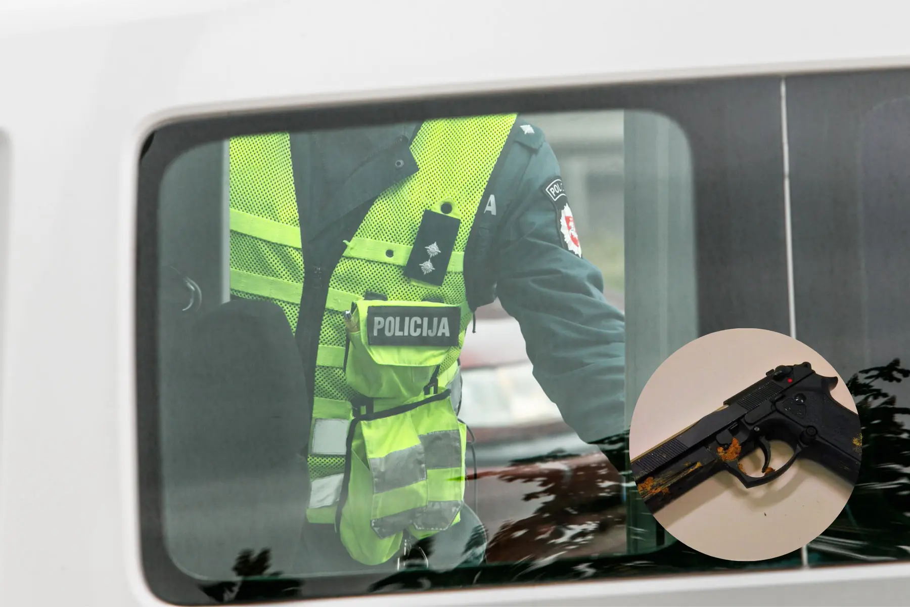 Policija, pistoletas, šautuvas, ginklas