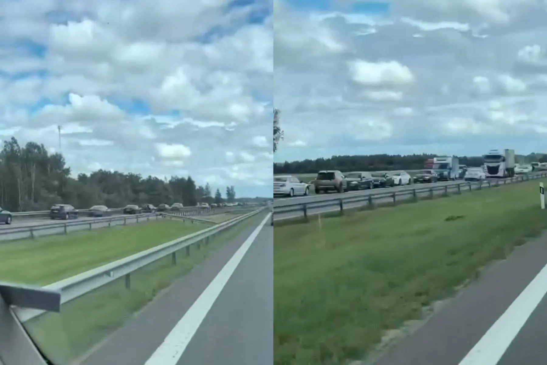 Chaosas A1 kelyje / Stop kadro nuotr.