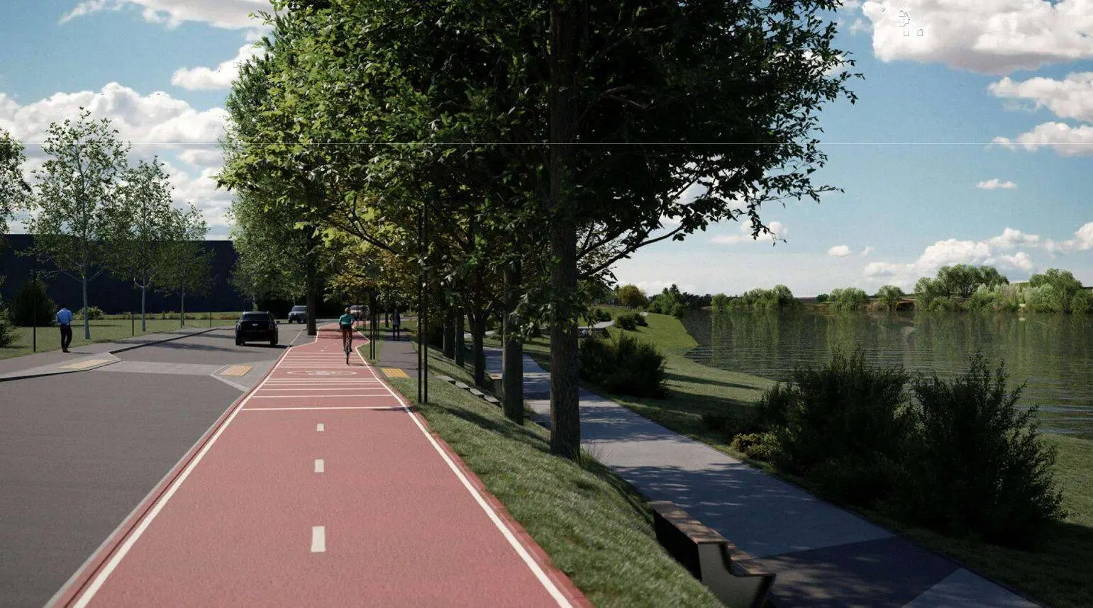 Nemuno krantinės gatvės II etapo rekonstrukcija / UAB „URBAN LINE“ vizualizacijos