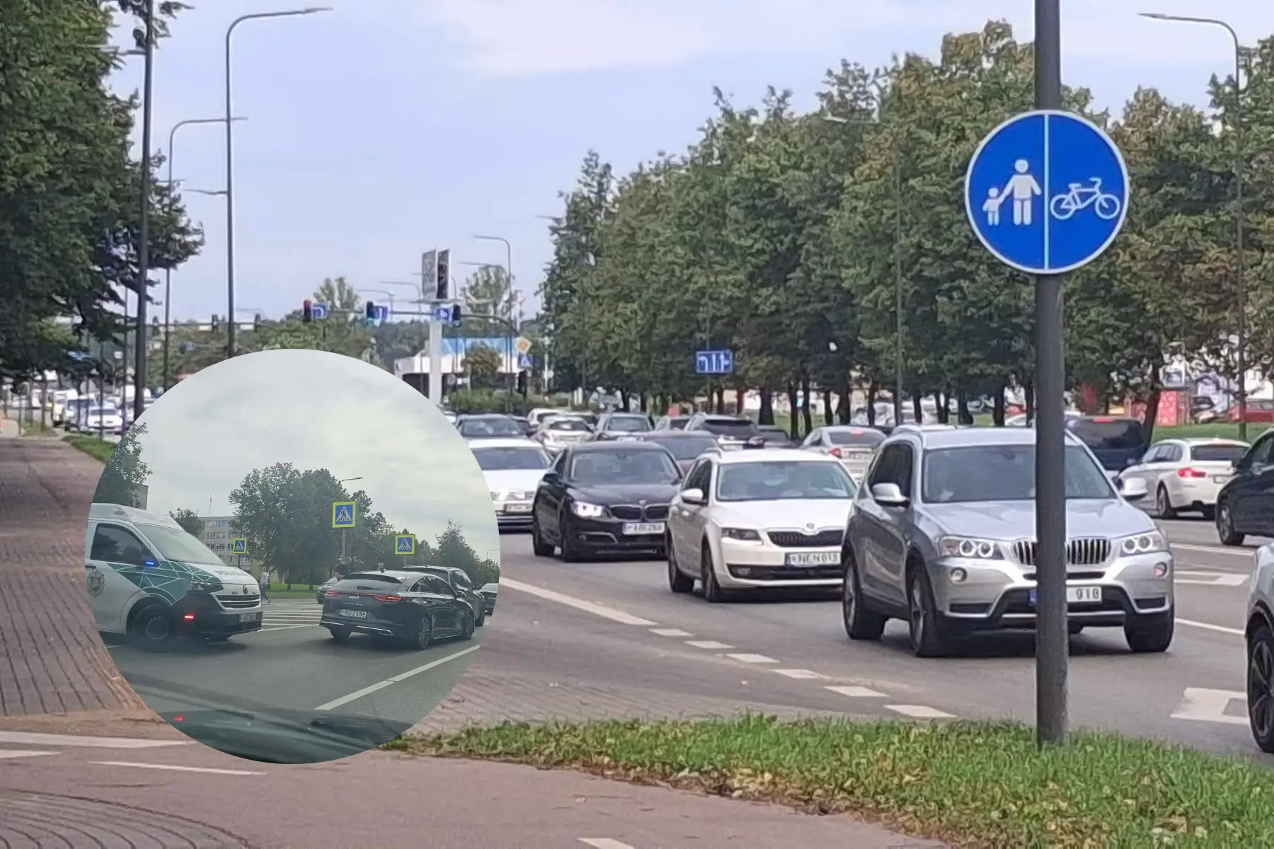 Dėl avarijos formuojasi spūstis