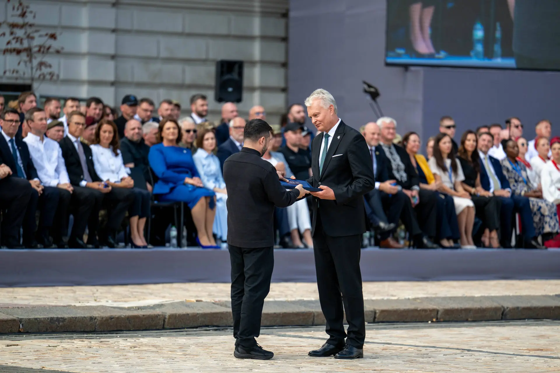 Gitanas Nausėda ir Volodymyras Zelenskis / LR Prezidento kanceliarijos, R. Dačkaus nuotr.