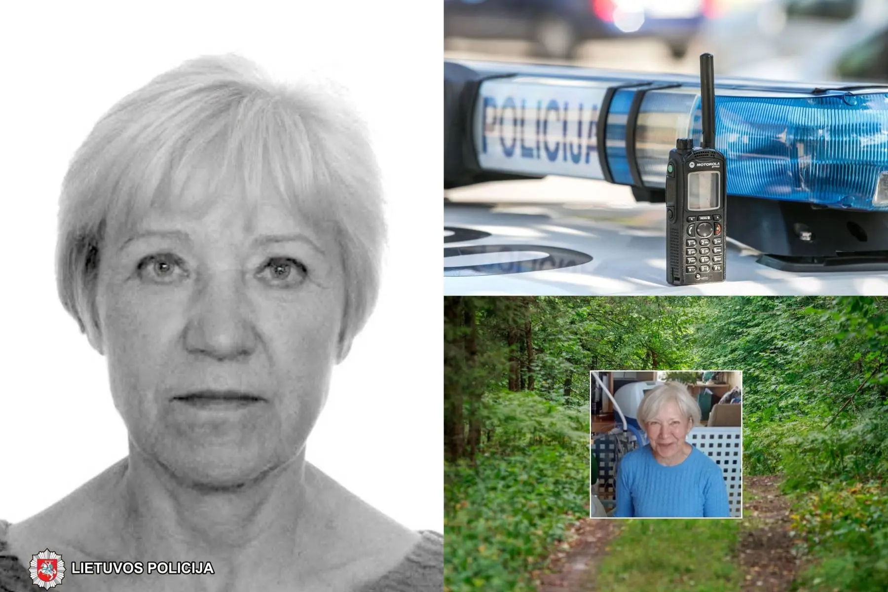 Ieškoma moteris / Skaitytojų, Kas vyksta, Policijos nuotr.