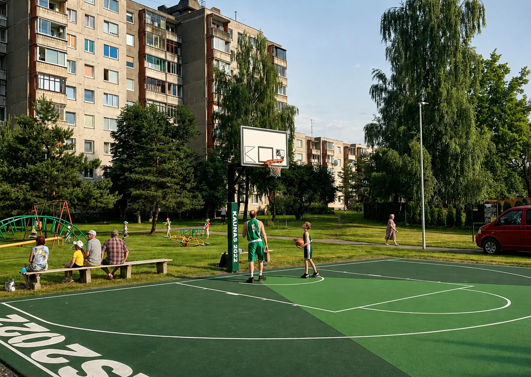 Krepšinio aikštelė / Organizatorių nuotr.