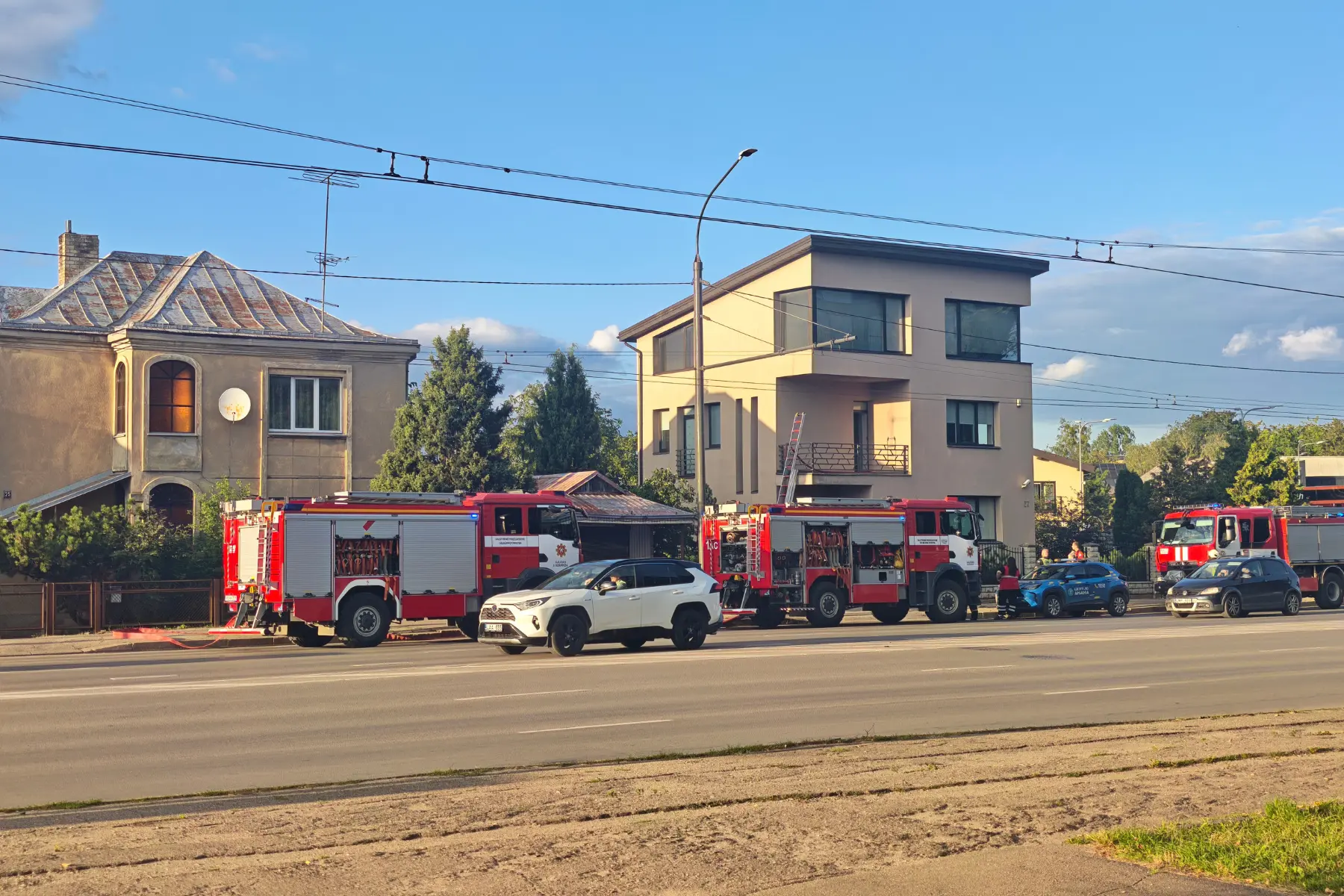 Ugniagesių pajėgos Vilijampolėje