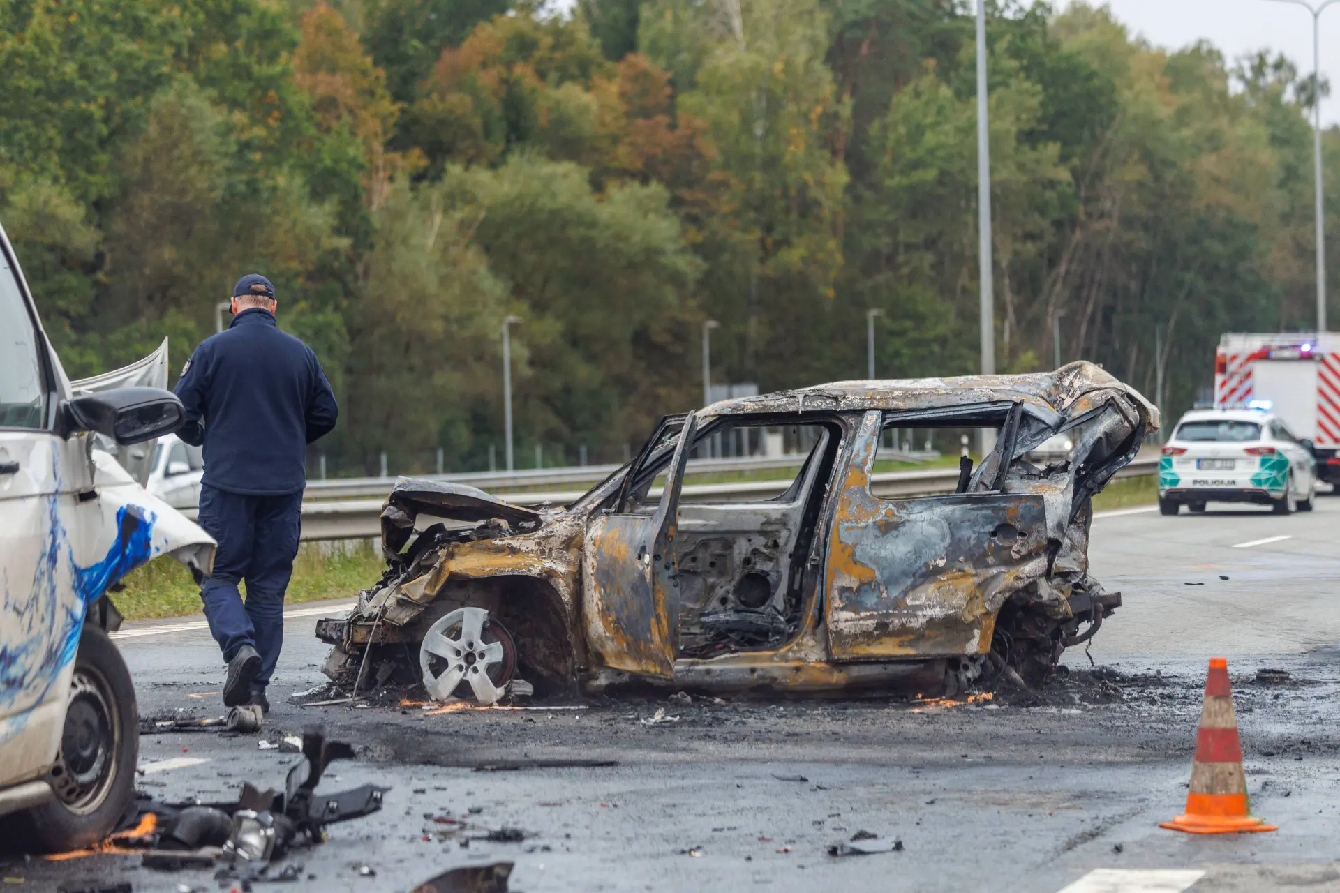 Avarija magistralėje A1