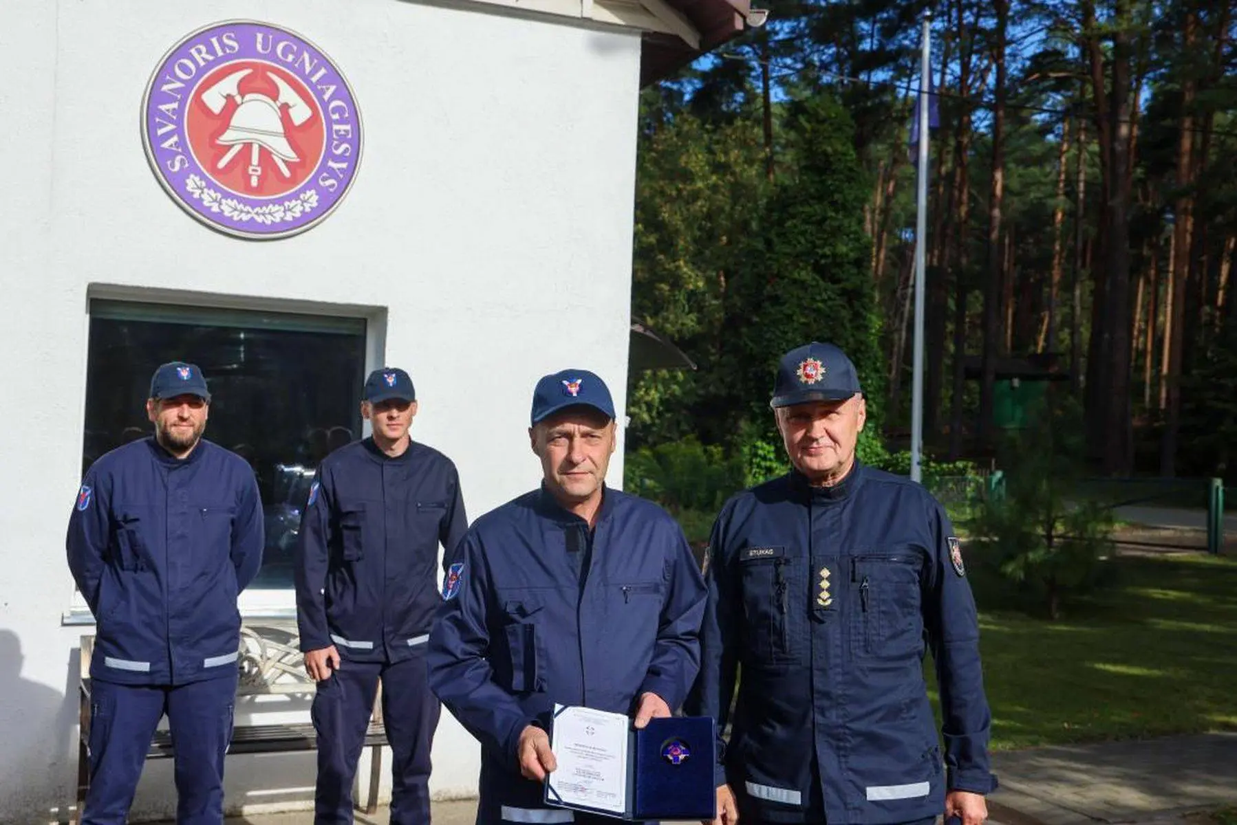 Už išgelbėtą gyvybę – padėka Kulautuvos ugniagesiams gelbėtojams