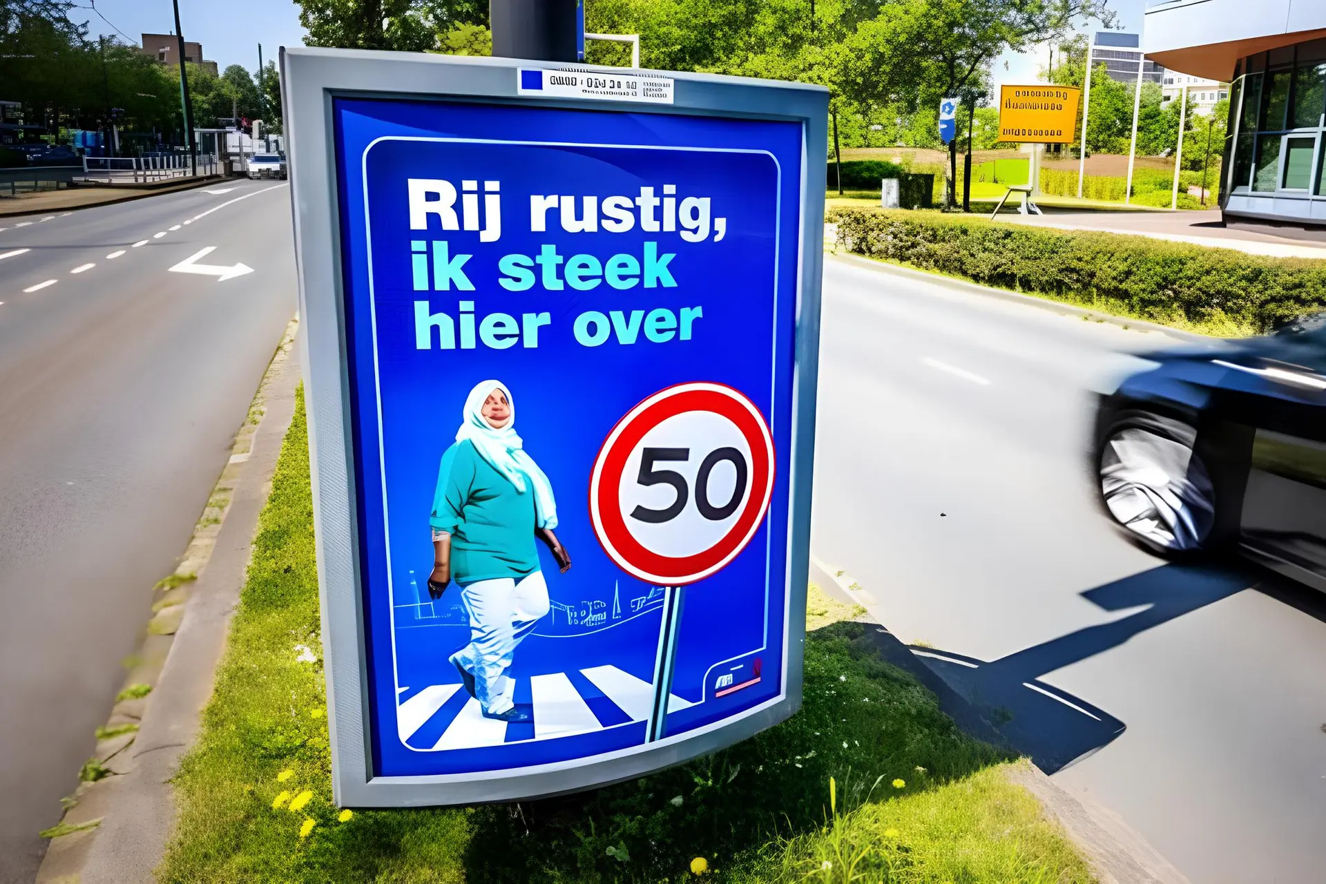 Verkeerscampagne met moslima overspoeld met racistische reacties