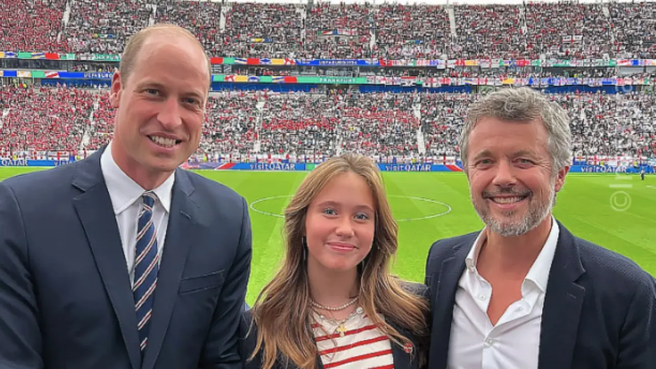 Kritiek op outfit Prins William bij wedstrijd Engeland-Denemarken