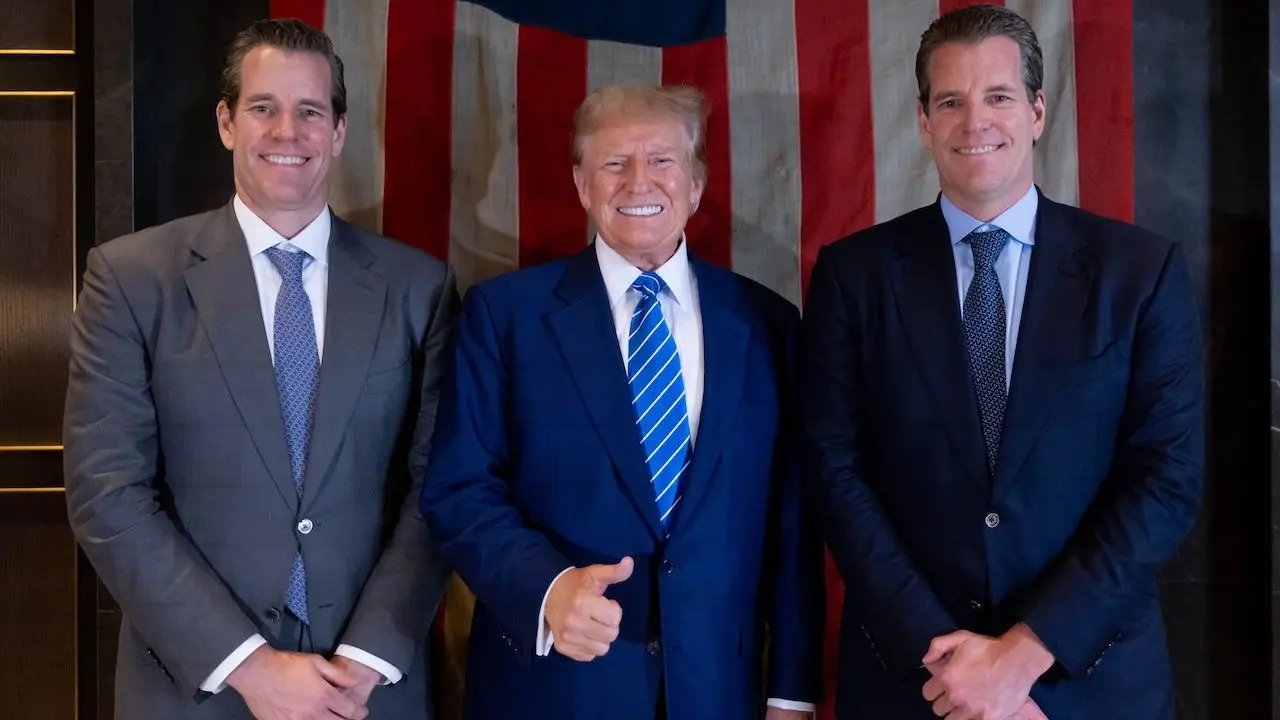 Winklevoss-tweeling doneert $2 miljoen in Bitcoin aan Donald Trump