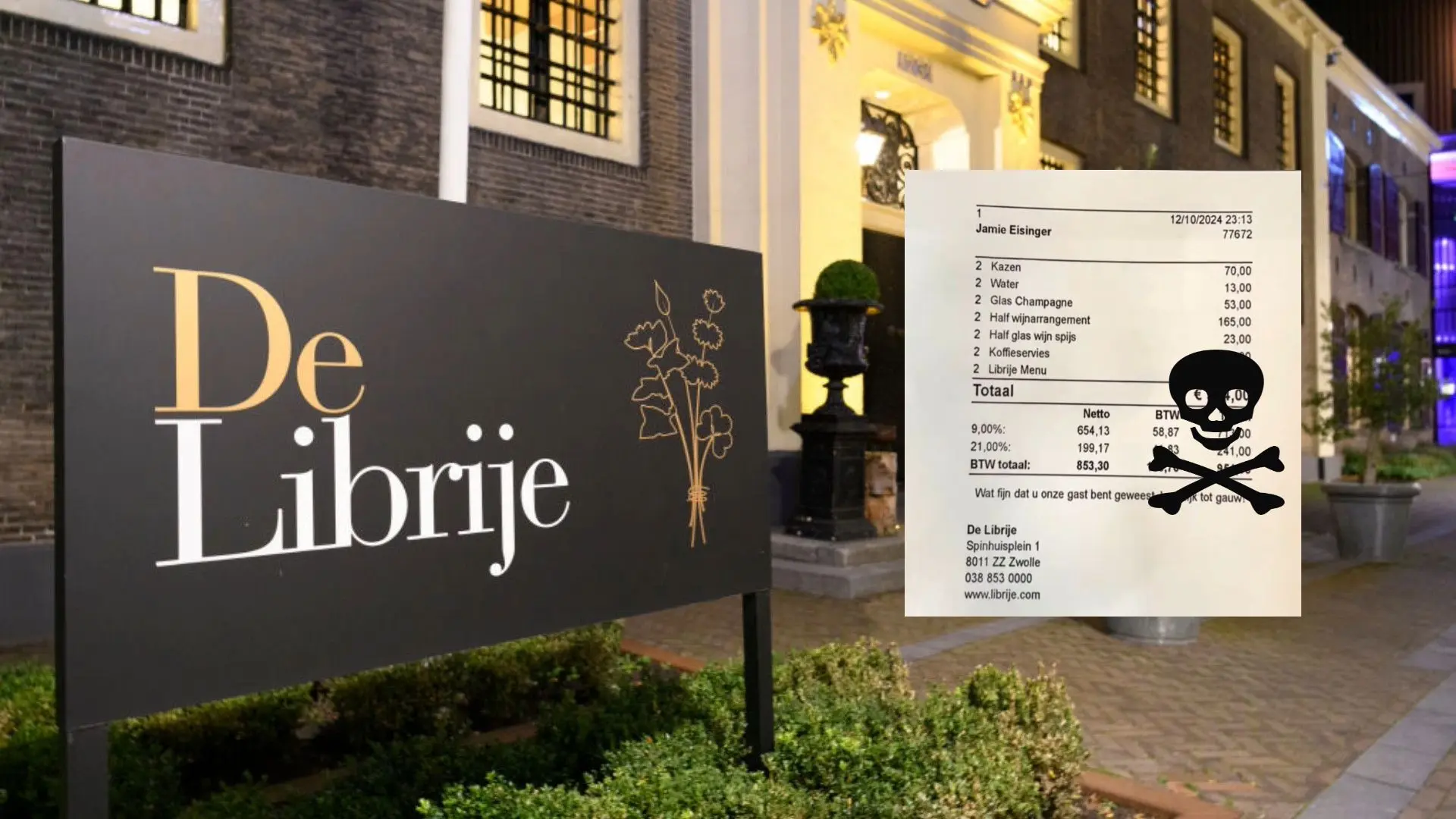 Avondje eten bij de De Librije in Zwolle? Dit absurde bedrag ben je kwijt