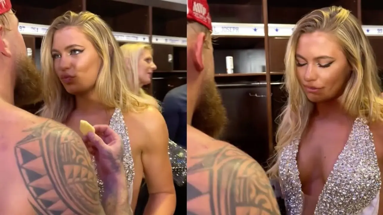 Intieme moment Jutta Leerdam en Jake Paul op camera vastgelegd
