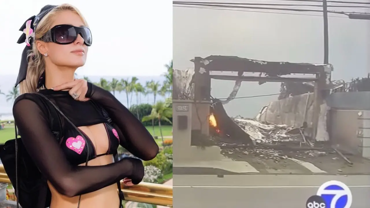Paris Hilton deelt beelden van haar brandende villa in Los Angeles
