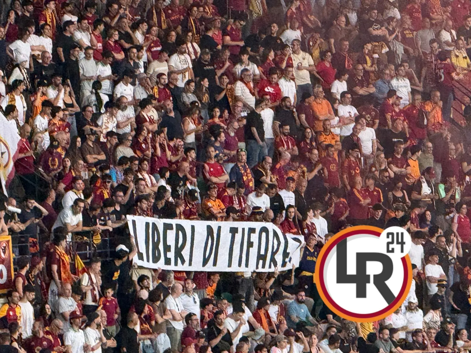 hellas verona roma striscione tifosi