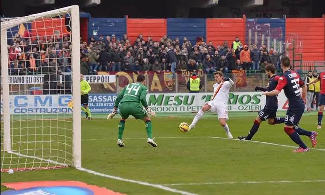 cagliari roma ljajic gol 2