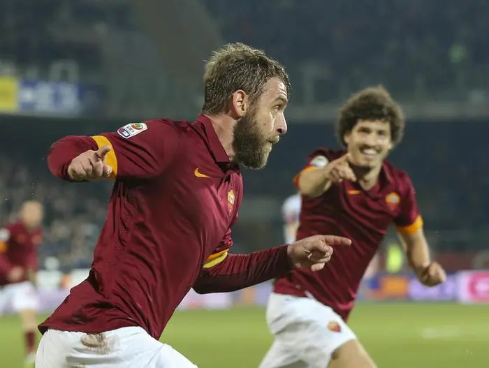 cesena roma de rossi esultanza