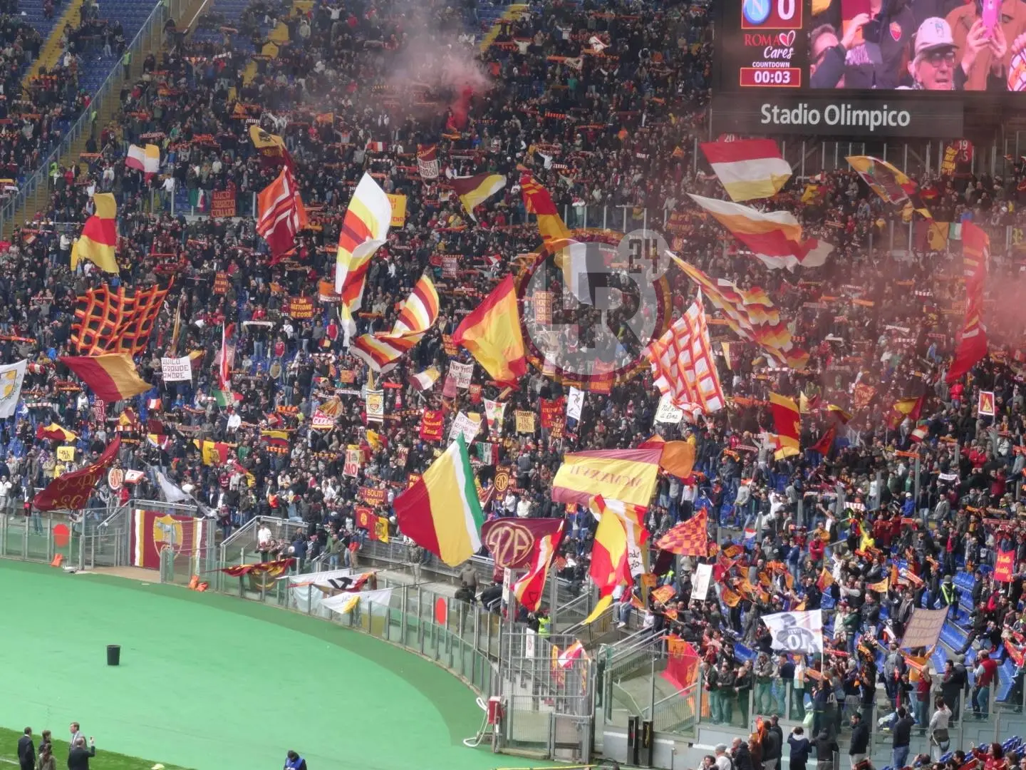 curva sud roma napoli 040415