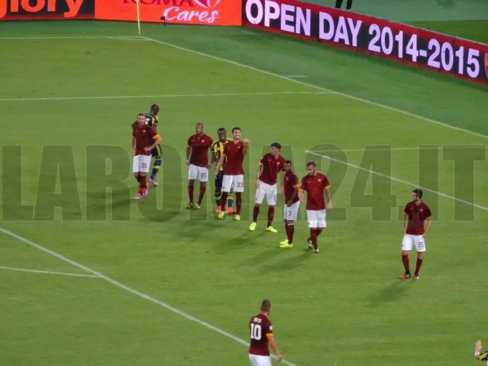 difesa schierata roma presentazione roma fenerbahce 190814