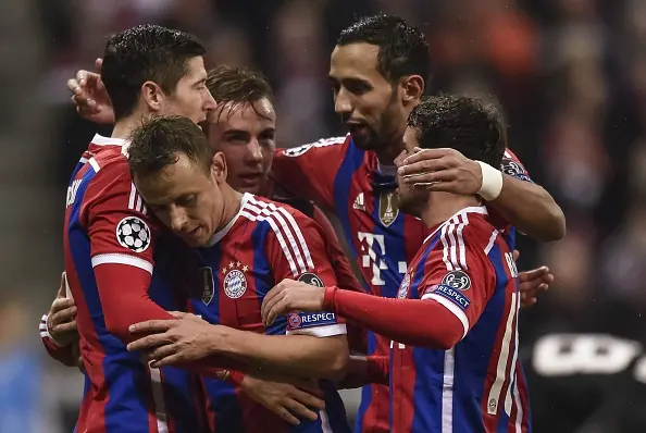 esultanza bayern bayern roma 05112014