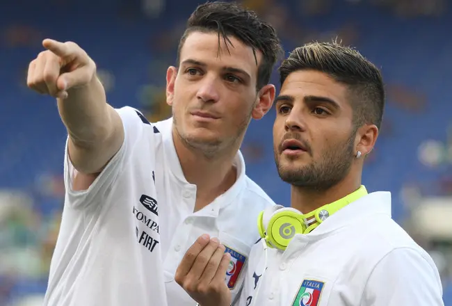 hi res 176910487 alessandro florenzi and lorenzo insigne of italy look crop 650x440