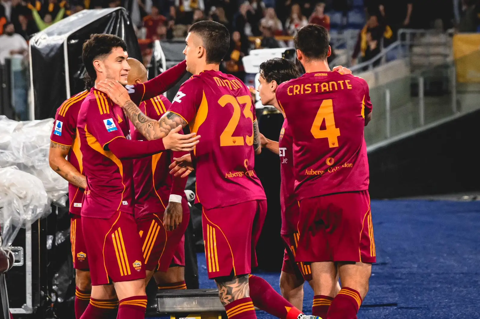 mancini cristante e soule roma fiorentina