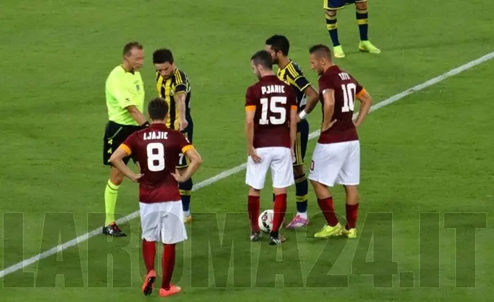pjanic ljajic totti presentazione roma fenerbahce 190814
