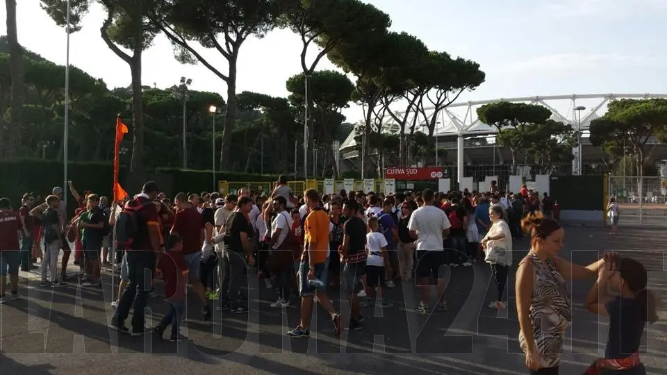 roma fenerbahce apertura cancelli stadio olimpico