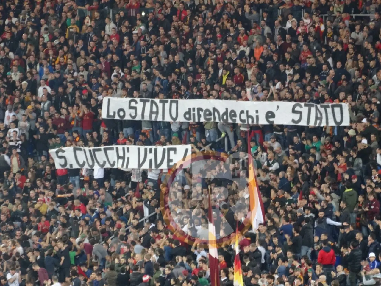 roma torino striscione cucchi 9112014