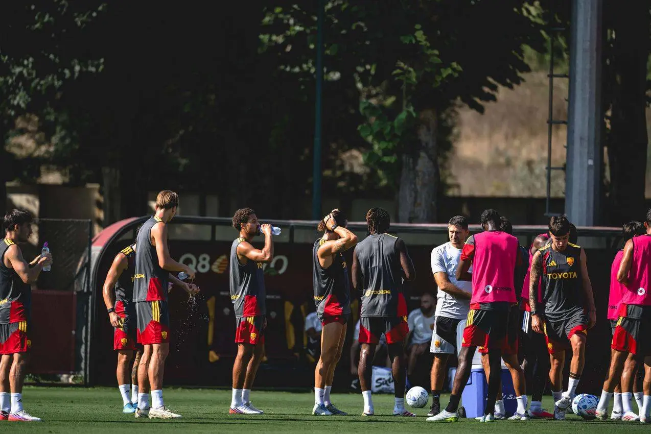 Trigoria, allenamento mattutino 13.08.2026