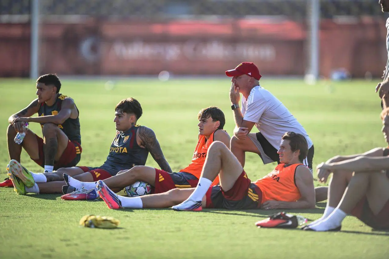 Trigoria, l'allenamento di lunedì 07.09.2026