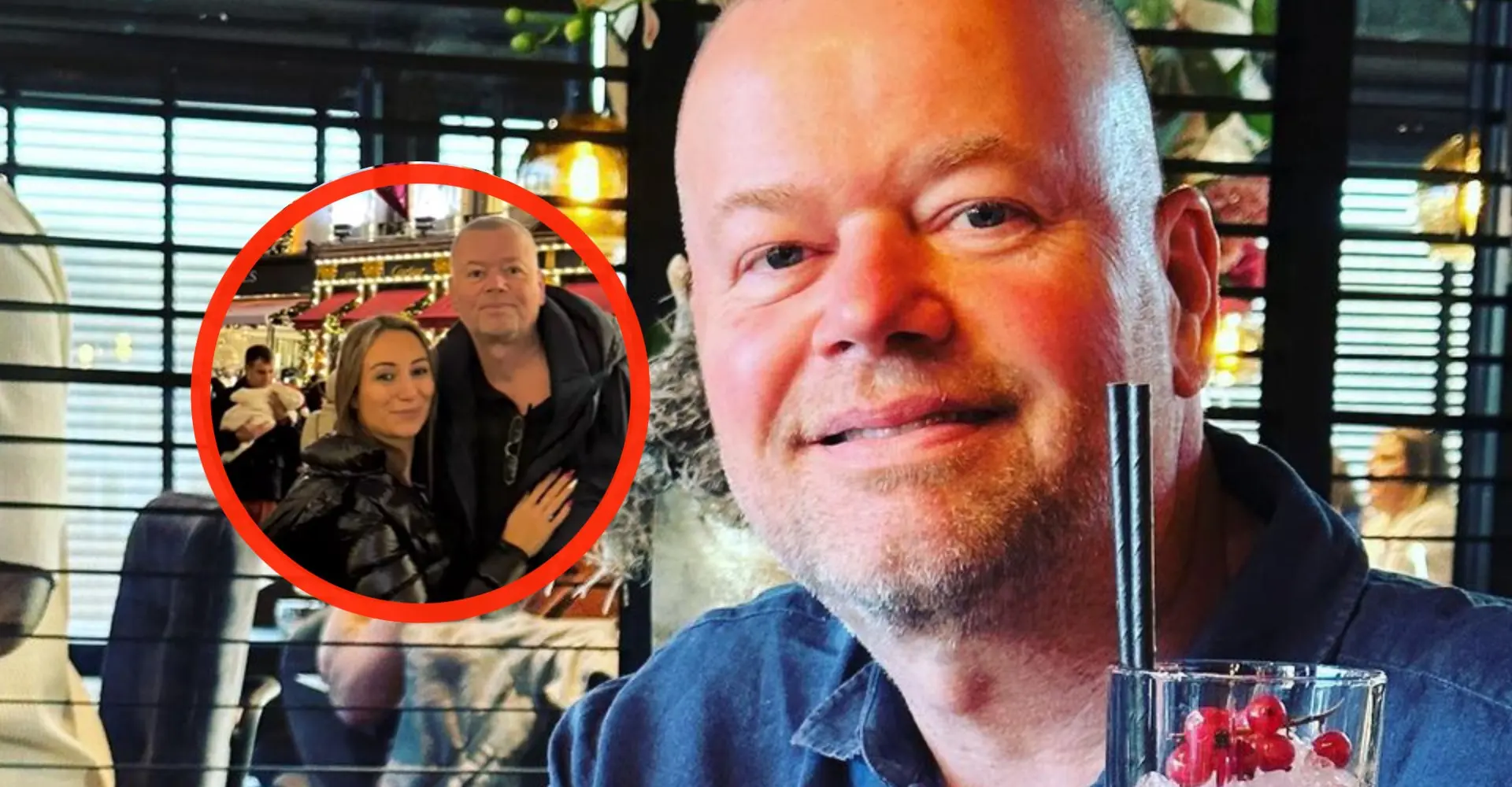 Foto: Darter Raymond van Barneveld krijgt flinke boost van veel jongere vriendin