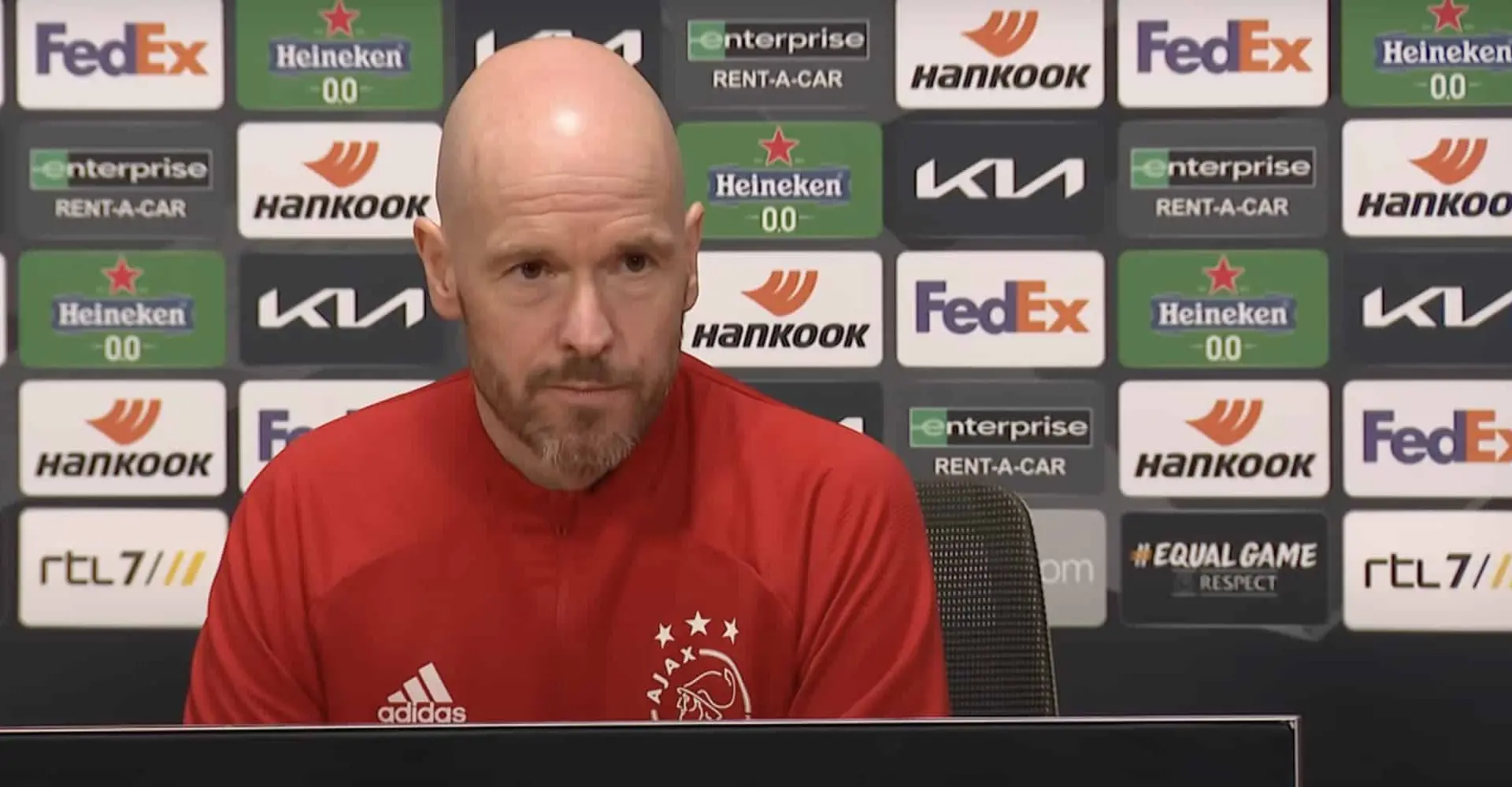 ajax interview ten hag as roma tv kantine europa league