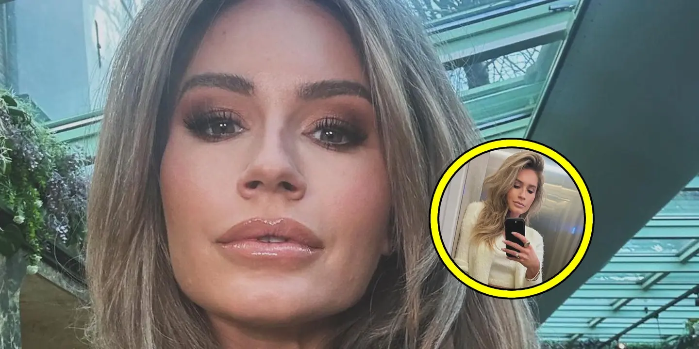 Foto: Nikkie Plessen gooit beentjes in de lucht in kort rokje