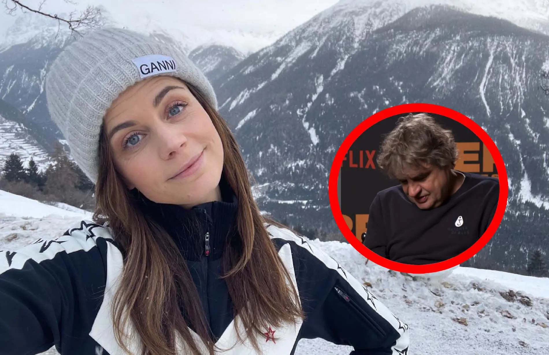 Elise Schaap laat Frank Lammers blozen met extreem flexibele pose (Video)
