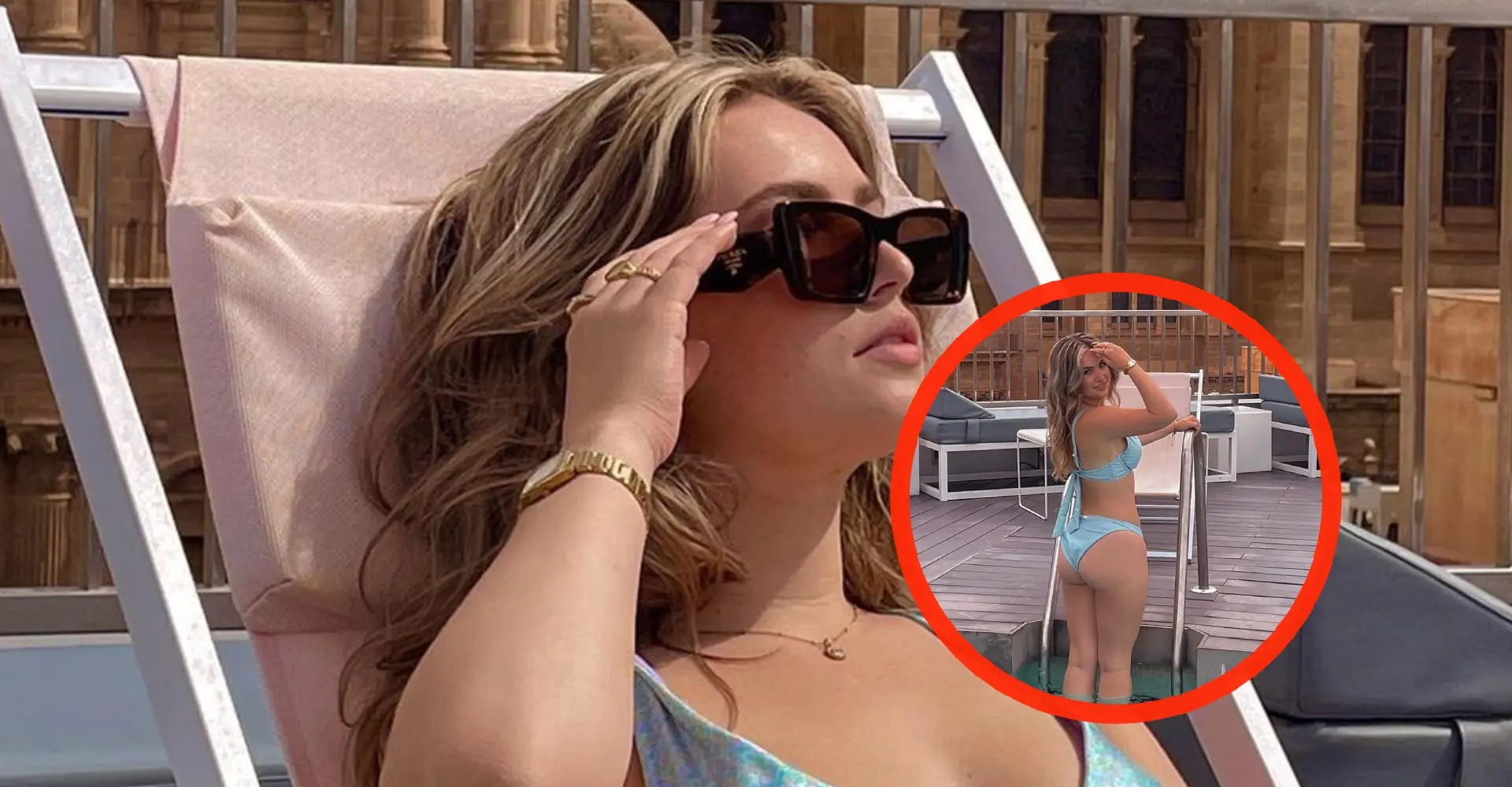 Foto: Joy Bosz laat haar voor- én achterkant zien in badkleding