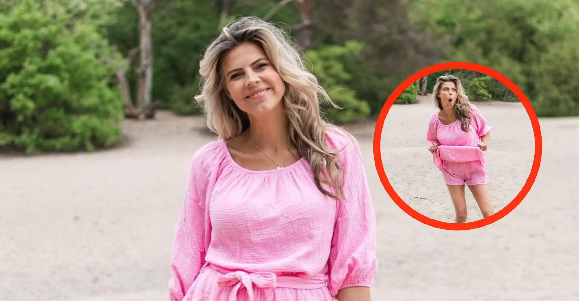 foto kim kotter lift zonder zorgen zomaar haar rokje omhoog