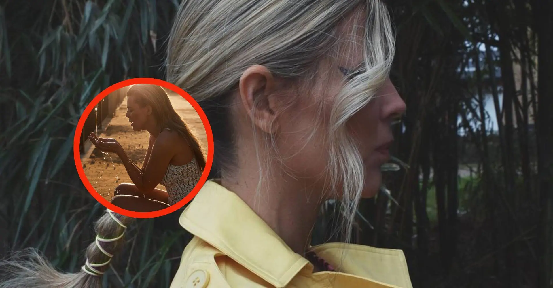 foto kim kotter wordt kletsnat tijdens gekke shoot