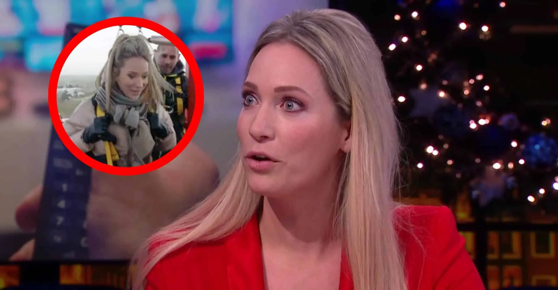 foto presentatrice helene hendriks zet haar kandidaten voor schut met gewaagde actie