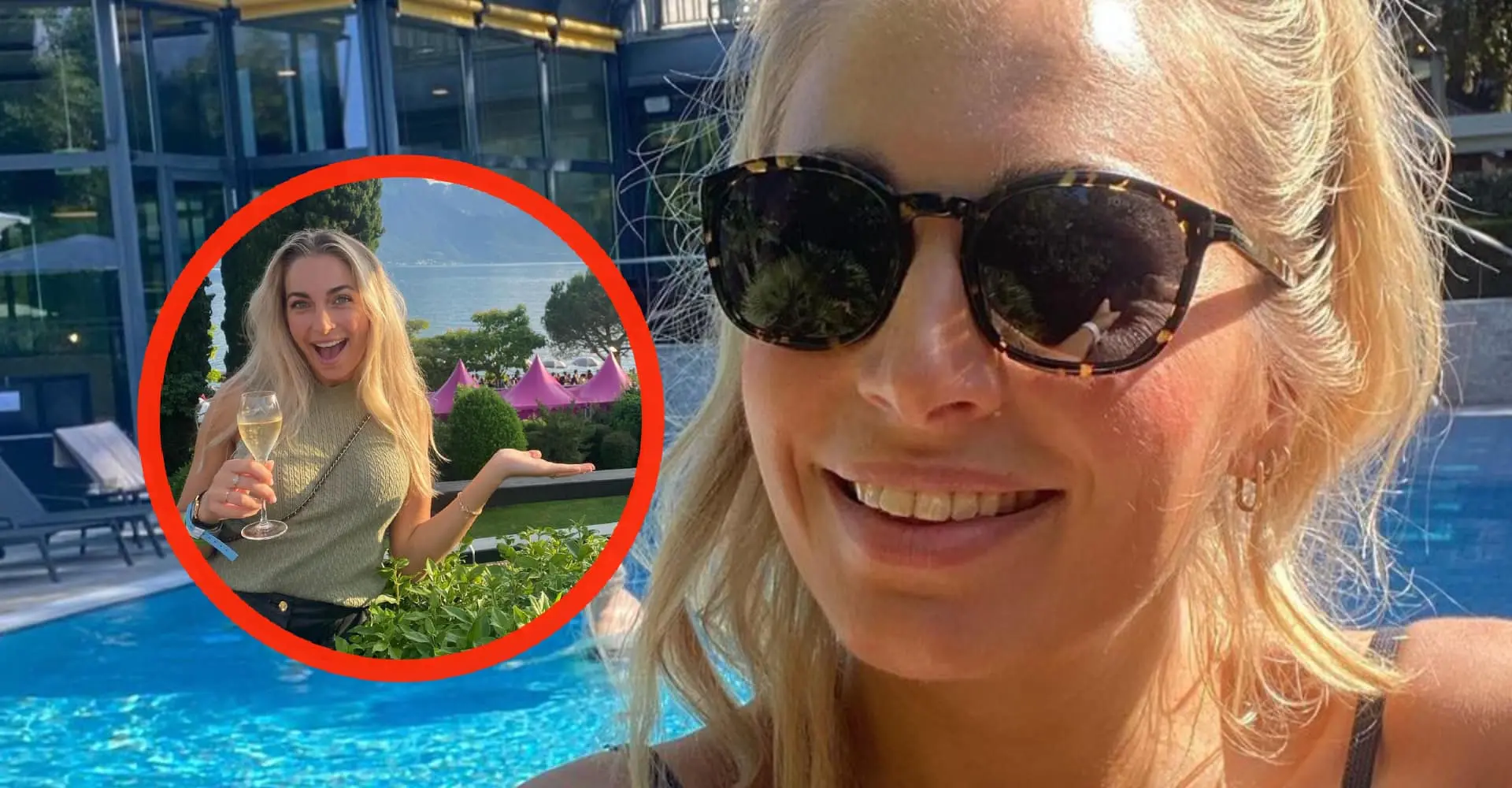 Foto: Shelly Sterk maakt mannelijke volgers blij met diep inkijkje aan het zwembad
