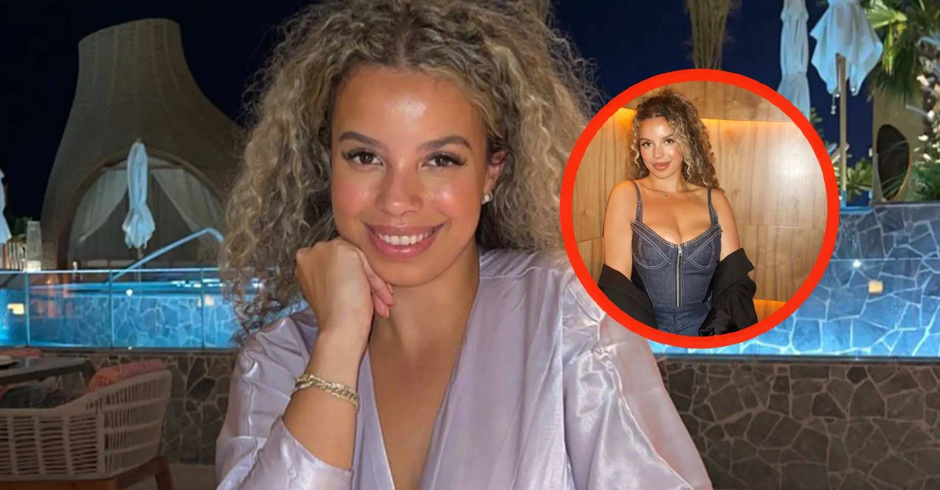 Foto: Spelersvrouw Jaimy Kenswiel knalt bijna uit haar topje