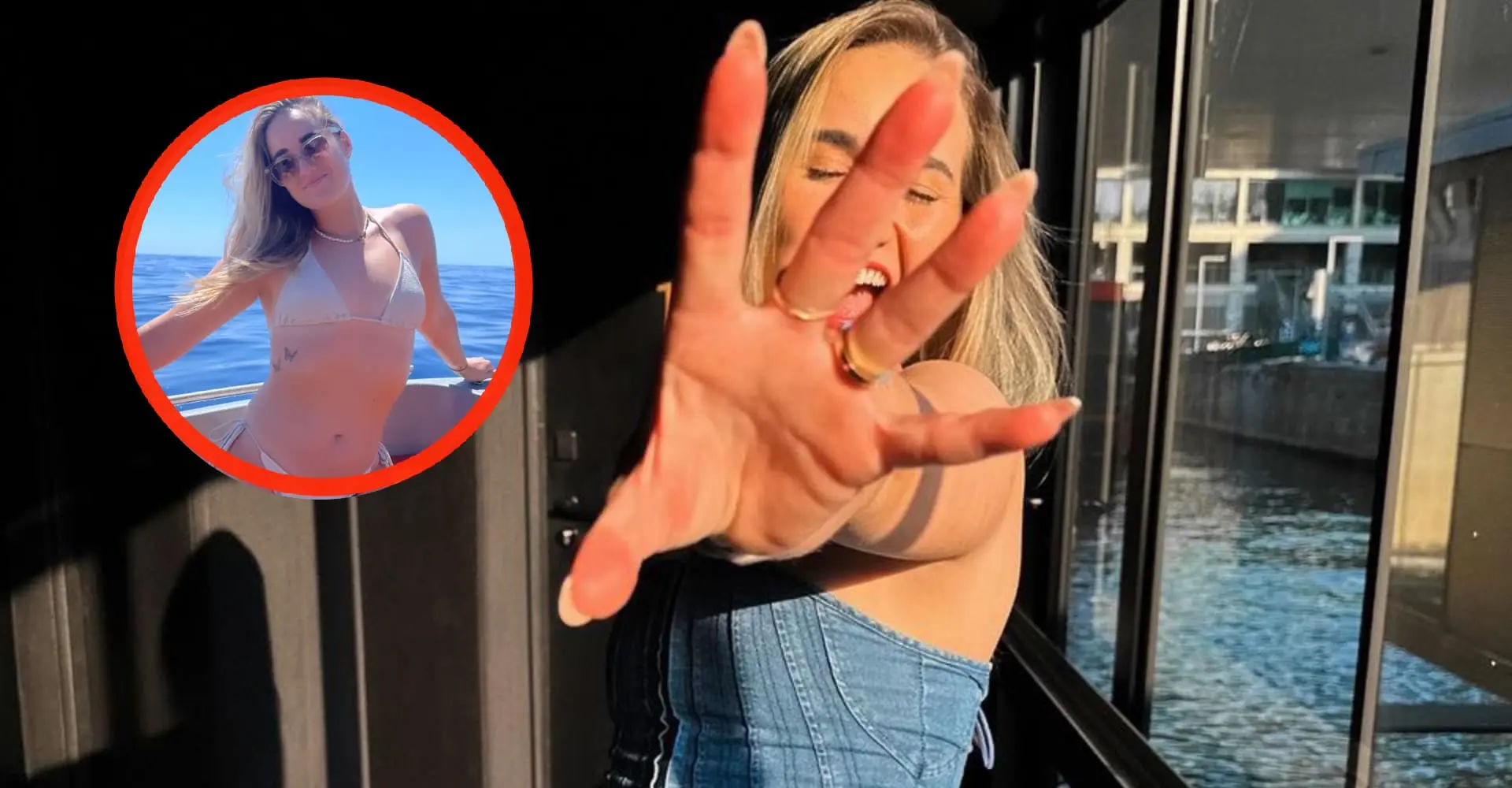 foto youtuber melanie latooy pronkt met haar heerlijke figuurtje in uitdagend zwemsetje
