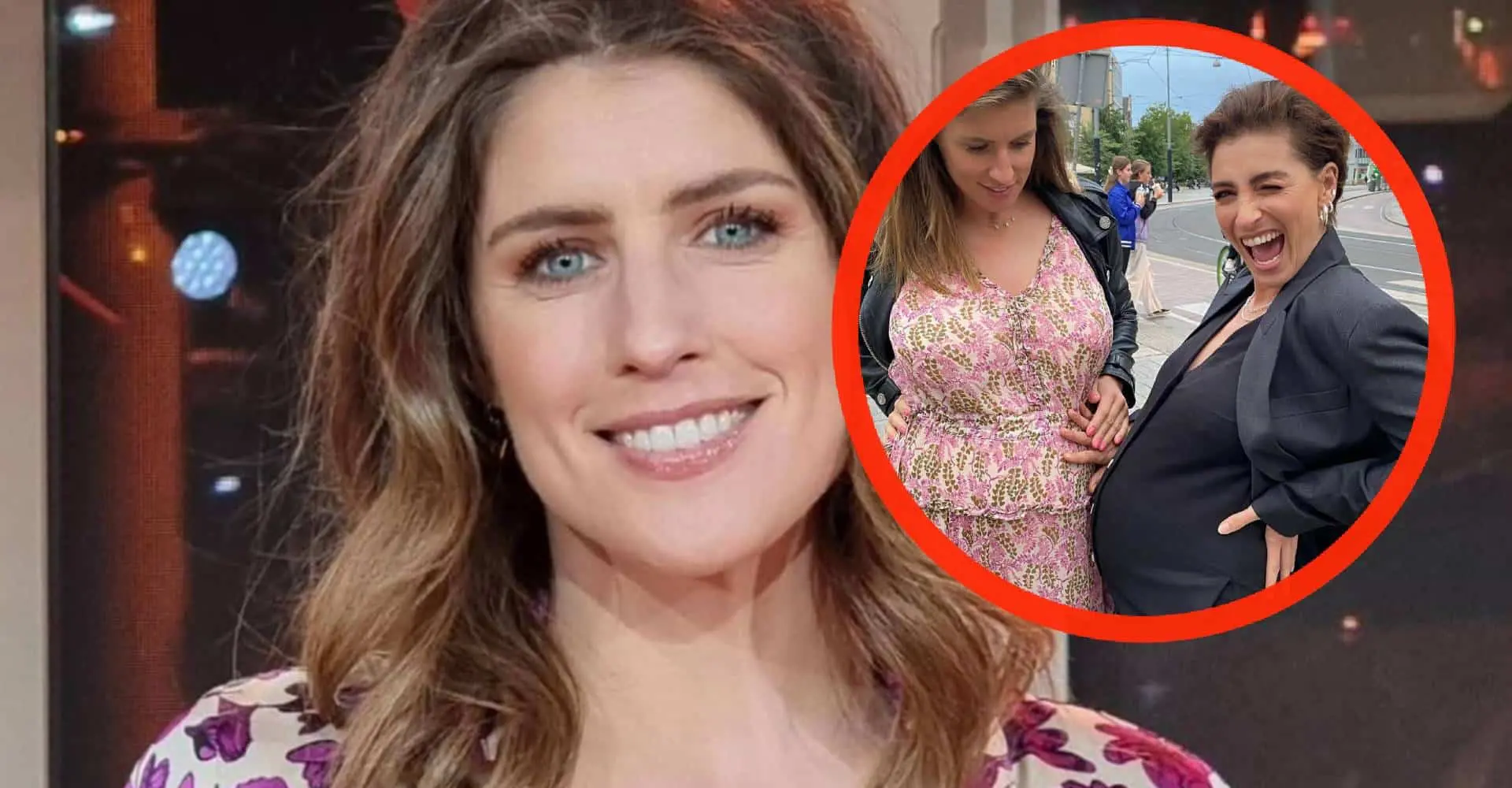 Foto: Marieke Elsinga doet wedstrijdje 'wie heeft de grootste' met knappe collega