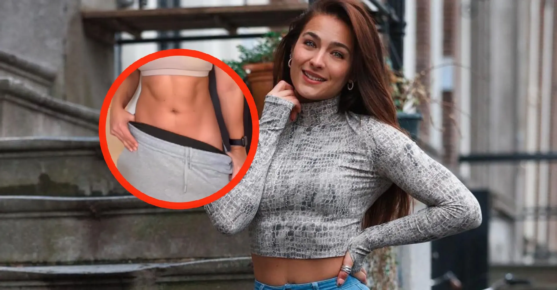 Foto: Nochtli trekt sportbroekje naar beneden