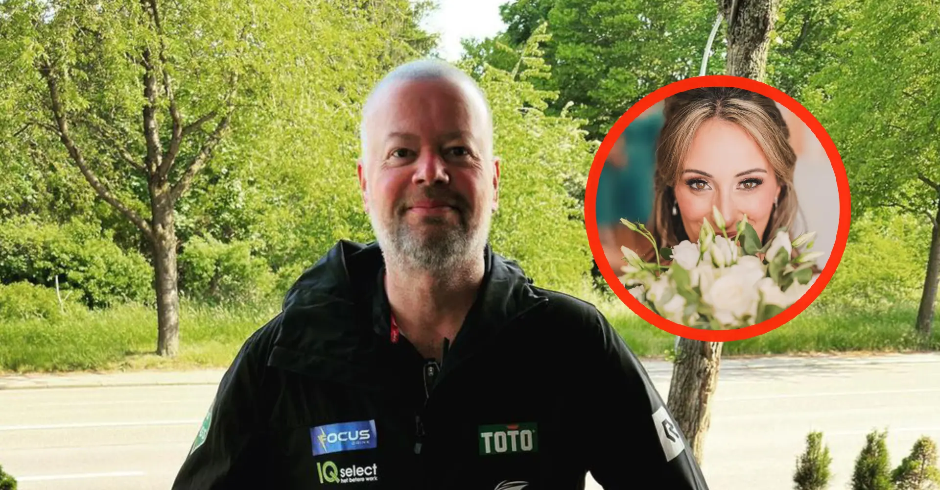 Foto: Raymond van Barneveld is helemaal hoteldebotel op zijn 17 jaar jongere vrouw