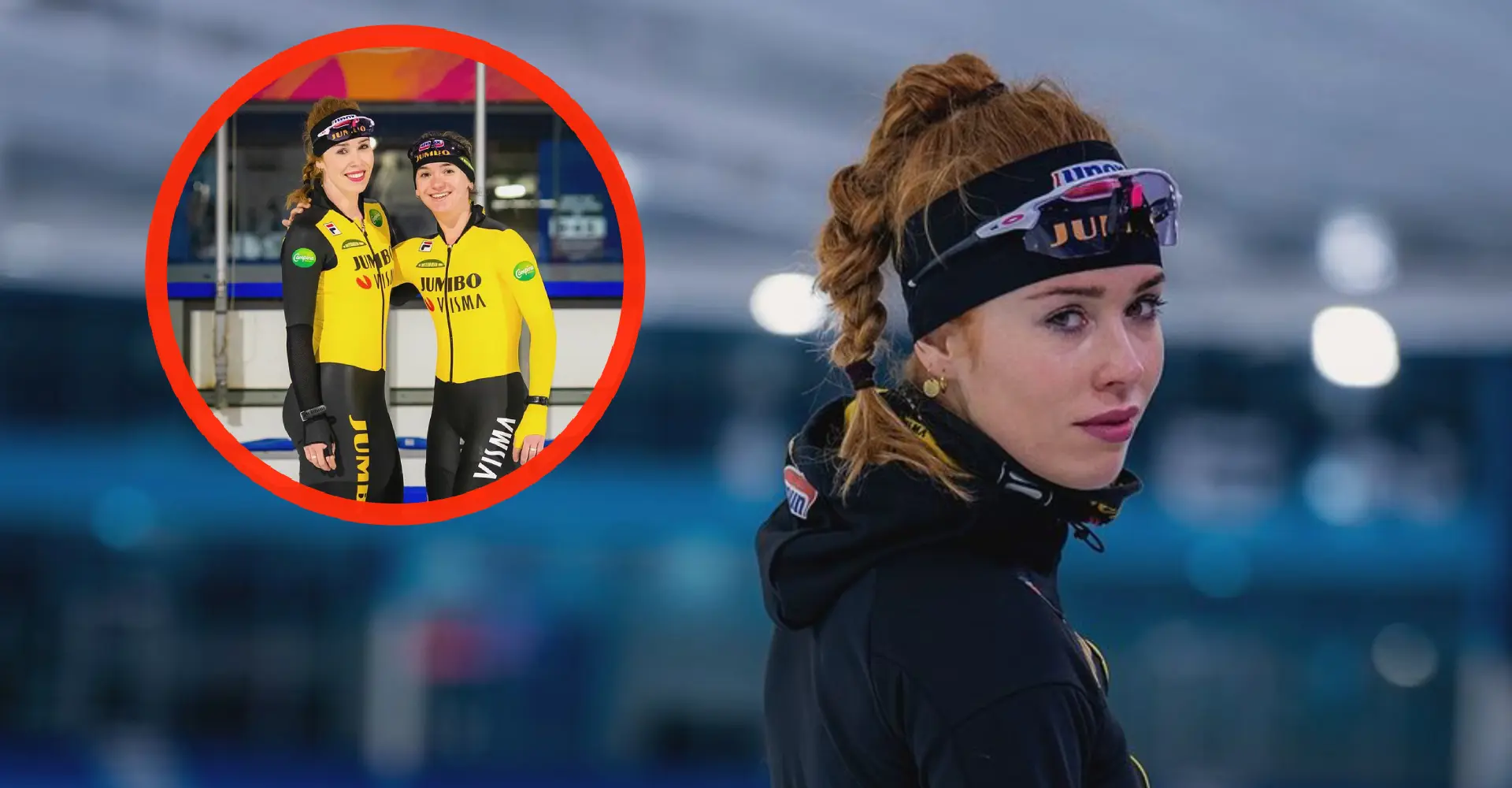Schaatsster Antoinette de Jong deelt innige foto met knappe ploeggenote Evelien Vijn (21)